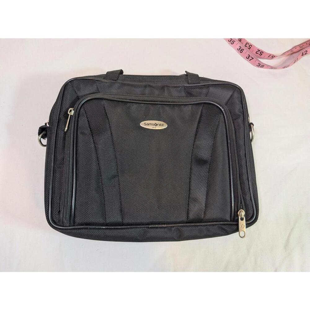 Samsonite Black Mini Laptop/Tablet Bag with Multiple Compartments